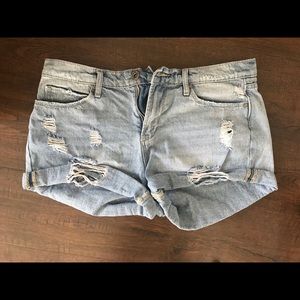 Denim High Waisted Shorts